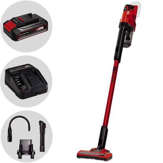 Einhell TE-SV 18 Li - Aspirateur - Balai à batterie - 2 en 1 - 18 V/2,5 Ah