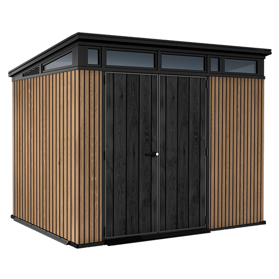 Keter Signature Venetian 9x7 - Abri de jardin - Avec porte &agrave; double battant - 277x218x226 cm