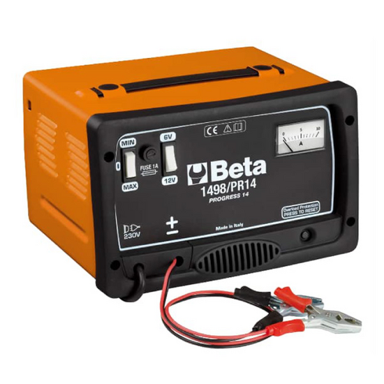 Beta 1498/PR14 - Chargeur portable - 6/12 V - Monophasé