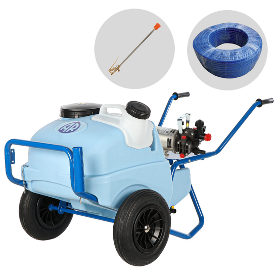 Annovi Reverberi CAR 130/H + AR DUE DC - Chariot avec cuve et pompe électrique pour pulvérisation - 12 V - BATTERIE NON INCLUSE