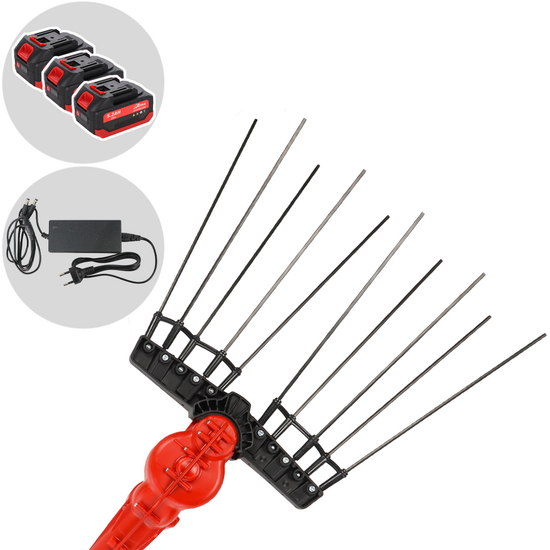 Aima Twigo Sans Fil - Peigne vibreur &eacute;lectrique &agrave; batterie - Perche fixe en aluminium - 3 x 21V 5,2Ah