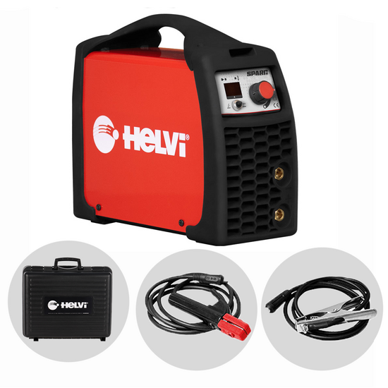 Helvi Sparc 120 - Poste &agrave; souder inverter (MMA) + Mallette antichoc, courant continu (CC)