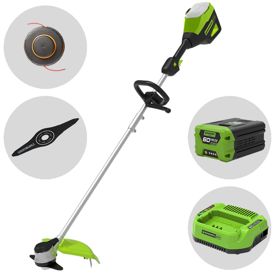 Greenworks GD60BC - D&eacute;broussailleuse &agrave; batterie - 60V - 2Ah