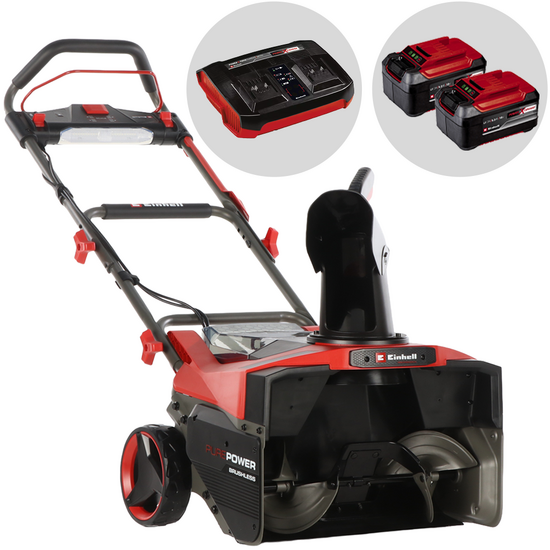 Einhell GP-ST 36/53 Li E BL - Fraise à neige à batterie - 36 V - 2 x 18 V 5,2 Ah