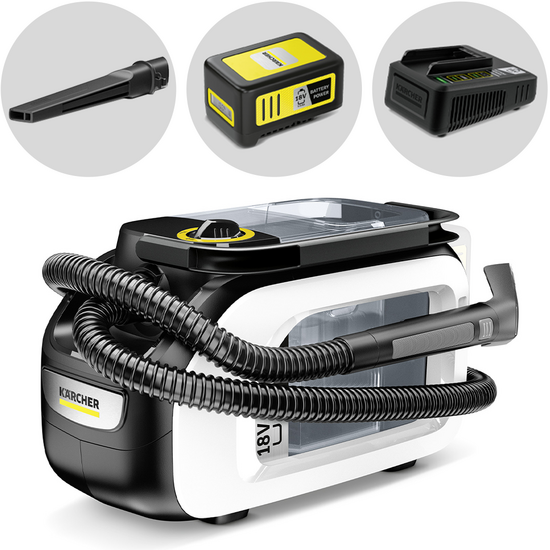 Karcher SE 3-18 Compact - Nettoyeur de moquettes - Aspirateur liquide - 18V 5Ah