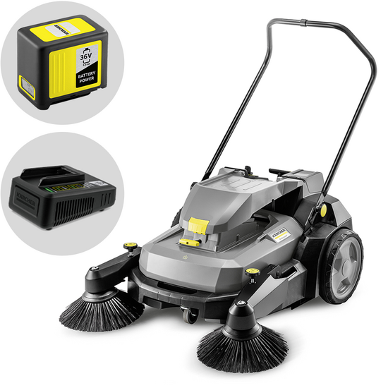 Karcher KM 70/30 C Bp 2SB - Balayeuse &agrave; batterie avec bac de ramassage - 36 V 5 Ah