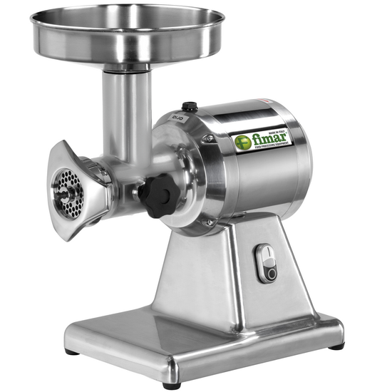 Fimar TC12S - Hachoir à viande électrique - 230V - 1CV - Groupe de hachage en aluminium - Sans inverseur de marche