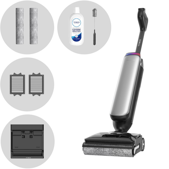Tineco Floor One S9 Artist Premium - Autolaveuse avec batterie intelligente - 3 en 1 : lave, sèche et aspire