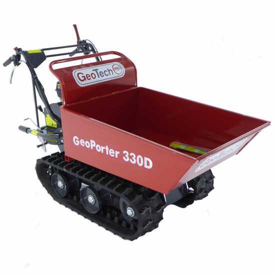 Brouette &agrave; moteur GeoTech GeoPorter 330D, benne dumper charge 300 kg