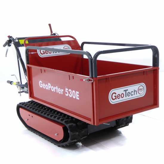 Brouette &agrave; moteur GeoTech GeoPorter 530E, benne extensible charge 500 kg