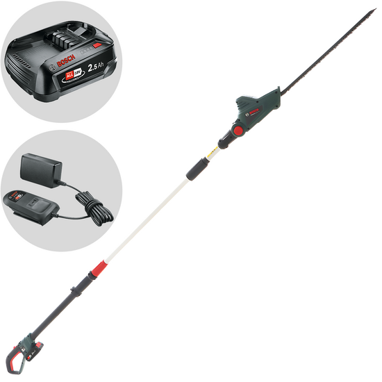 Bosch UniversalHedgePole 18 - Taille-haie sur perche de rallonge &agrave; batterie - 18 V/2,5 Ah