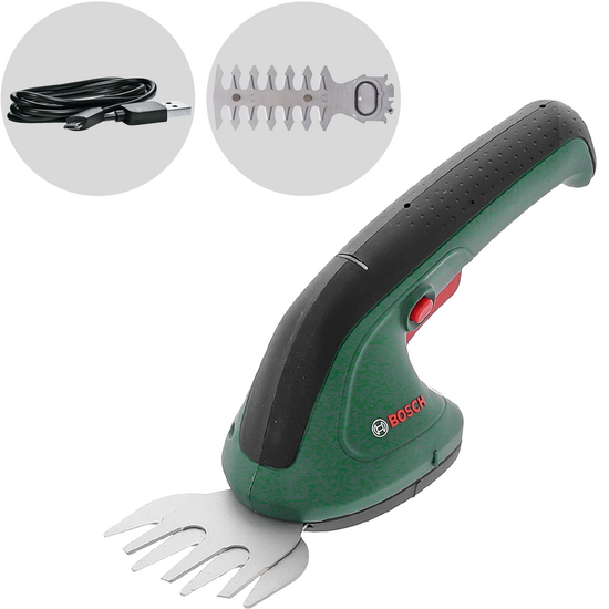 Bosch EasyShear - Cisaille &agrave; gazon avec batterie int&eacute;gr&eacute;e - 3,6 V 1,5 Ah