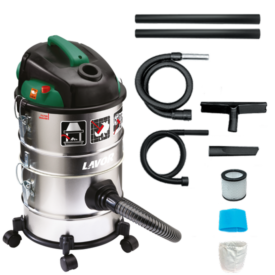 Lavor Ashley Kombo 4 en 1 - Aspirateur multifonction - Cuve en acier inox 14+14 L - 1200 W