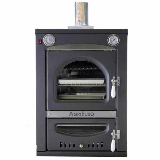 Four a pizza &agrave; bois encastrable en acier Nouveau AgriEuro Minimus 50 Inc - ventil&eacute;