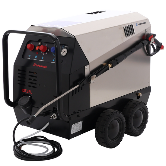 Idromatic Astra 200.15 - Nettoyeur haute pression &agrave; eau chaude professionnel triphas&eacute; - 200 bars - 900 l/h