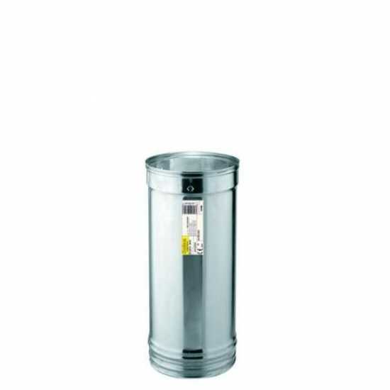 Élément de conduit de fumée 50 cm en acier inox Ø 13 cm spécial four à bois