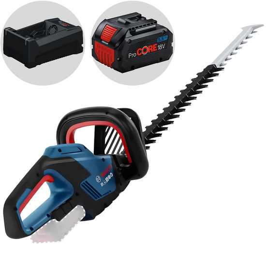 Bosch Professional GHE 18V-60 - Taille-haie &agrave; batterie 18 V/5.5Ah - Lame de 60 cm