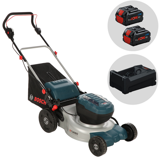 Bosch Professional GRA 18V2-46 - Tondeuse &agrave; batterie - 2x18V 8Ah + Chargeur rapide