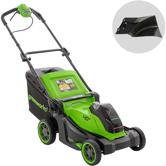 Greenworks LM4104 - Tondeuse à gazon à batterie 40 V - SANS BATTERIE NI CHARGEUR