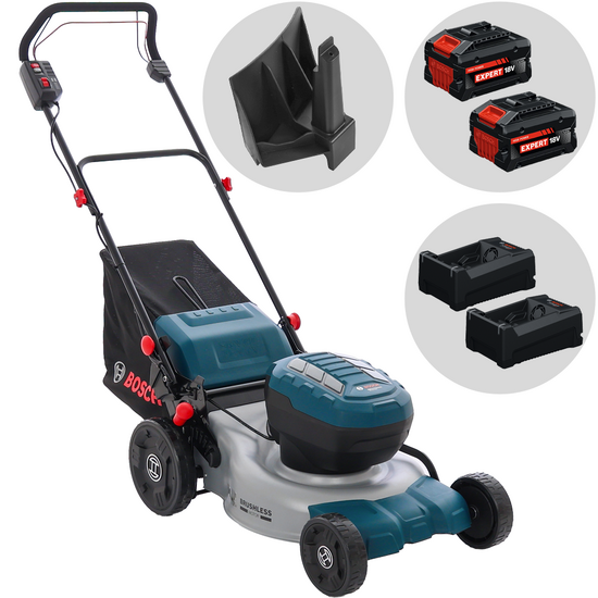 Bosch Professional GRA 18V2-46 SP - Tondeuse à gazon à batterie - 2x18 V 5,5 Ah - Largeur de coupe 46 cm