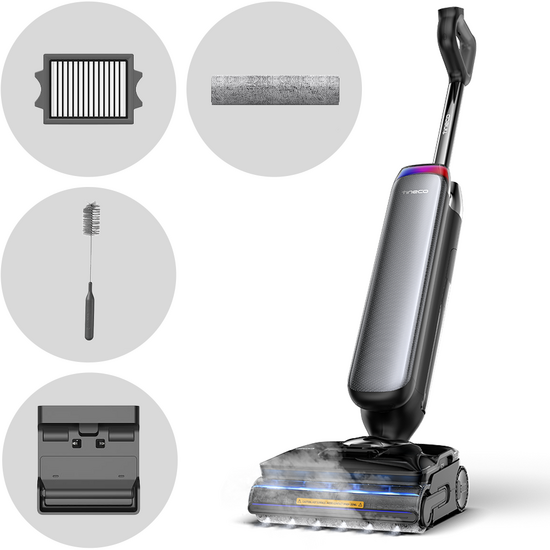 Tineco Floor One S9 Artist Steam Pro - Autolaveuse vapeur 3-en-1 : lave, aspire et nettoie &agrave; la vapeur