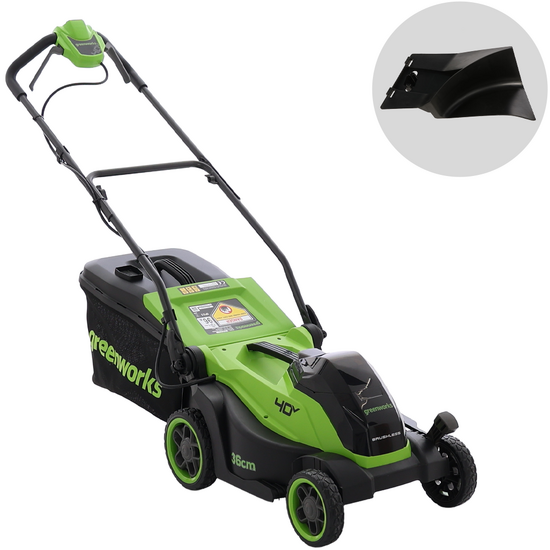 Greenworks LM3604 - Tondeuse à gazon sans fil 40 V - SANS BATTERIES NI CHARGEUR