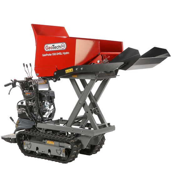 GeoTech-Pro GeoPorter 550 DHSL Hydro - Brouette motorisée avec benne élévatrice à pantographe