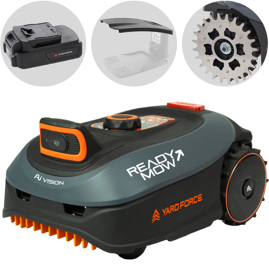 Yard Force i600 iVISION Drop & Go - Robot tondeuse - Sans installation