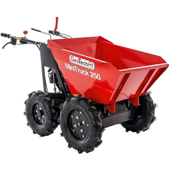 GeoTech Pro MiniTruck 250 - Brouette motorisée 4x4 avec moteur Loncin LC1P65FE-2