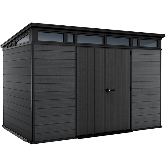 Keter Cortina 11 x 7 - Abri de jardin - Avec porte à double battant - 340 × 218 × 226 cm