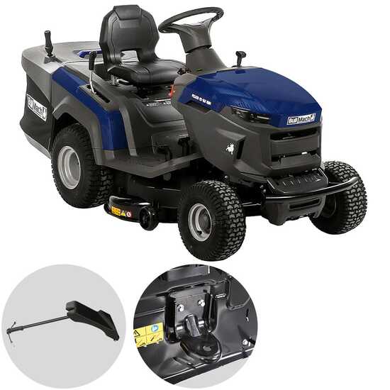 BullMach PEGASO 95-200 RMH - Tracteur tondeuse avec transmission hydrostatique - Bac de ramassage - Mulching