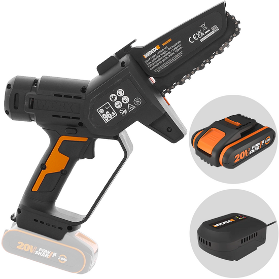 Worx WG326E - Élagueuse sur batterie - 20 V 2 Ah