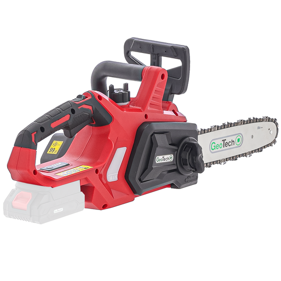 GeoTech X-Line CS-20V - Tronçonneuse à batterie 20 V - Guide de 25 cm - SANS BATTERIE NI CHARGEUR
