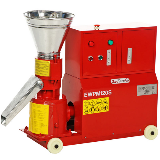 GeoTech Pro EWPM120S - Presse à pellets Monophasée - Fabrication de pellets pour le chauffage