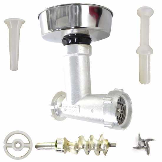 Kit hachoir &agrave; viande TC12 per New-Line New O.M.R.A complet avec poussoir pour mise en boyaux
