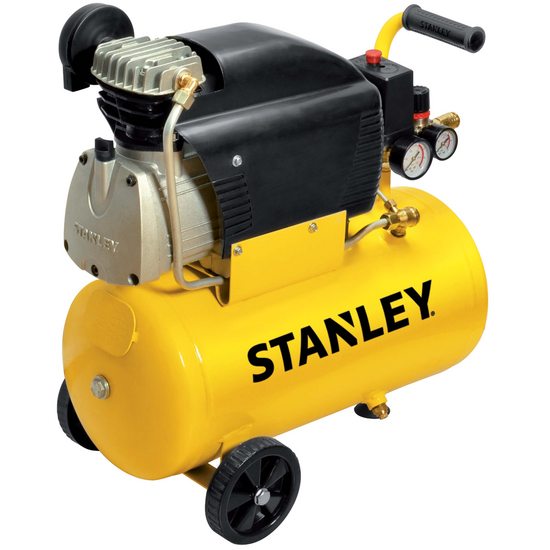 Stanley D210/8/24 - Compresseur d'air &eacute;lectrique &agrave; chariot - moteur 2 CV - 24 L