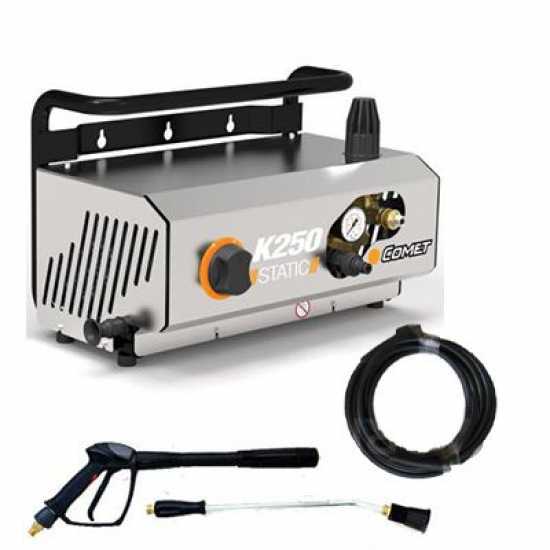 Nettoyeur haute pression &agrave; eau froide mural Comet K250 Static 12/130 M, &eacute;lectrique