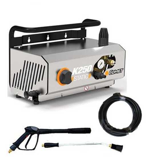 Comet K250 Static 15/170 T - Nettoyeur haute pression professionnel à eau froide - 170 bar - 900 l/h
