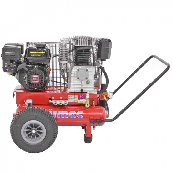 Motocompresseur Airmec TEB22-680 K25-LO (680 L/min) moteur Loncin G 210F, compresseur