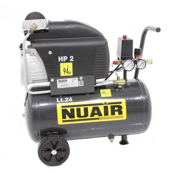 Nuair FC2/24 - Compresseur &eacute;lectrique sur chariot - Moteur 2 CV - 24 L - Air comprim&eacute;