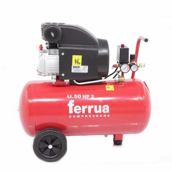 Ferrua RC 2 50 CM2 - Compresseur &eacute;lectrique sur chariot - moteur 2 CV - 50 L &agrave; air comprim&eacute;