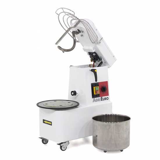 Pétrin à spirale Mixer 1000 S Deluxe à tête basculante - Capacité cuve 8 Kg - 10 L