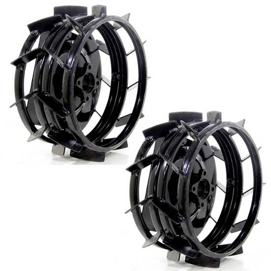 Paire de roues fer doubles 510x10+10