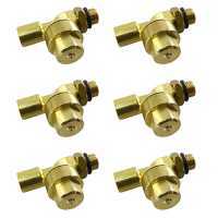 Kit 6 pi&egrave;ces - Valves anti-gouttes pour jets de pulv&eacute;risation - Raccord 1/4 MG - 1/4 GF