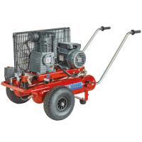 Motocompresseur avec moteur &eacute;lectrique Airmec 410 lt/min. compresseur de chantier