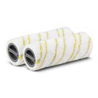 Kit rouleaux jaunes en microfibres Karcher (2 pcs)