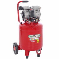 GeoTech S-AC50V-8-10 - Compresseur d'air électrique oilless - Moteur 1 CV - 50 L Vertical Silencieux