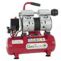 GeoTech S-AC-9-8-07 - Compresseur &eacute;lectrique silencieux compact portatif - Moteur 0.7 CV - 8 bars
