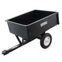 Remorque basculante pour tondeuse autoport&eacute;e en m&eacute;tal GeoTech TC3080D benne cm 97x76  (h 33 cm)