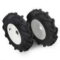Accessoire paire de ROUES AGRICOLES professionnelles (sans moyeux) mesures  4.00 - 8